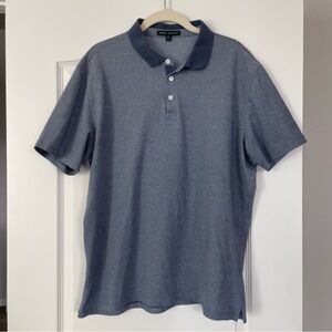 Robert Barakett Cotton Polo Blue Short Sleeves Casual Golf Business
